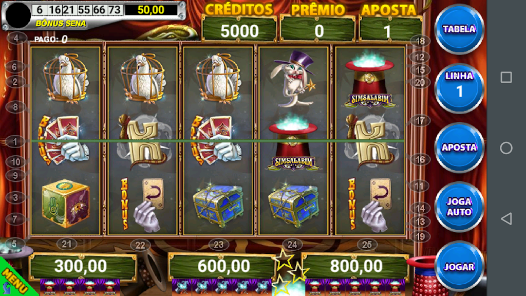 Simsalabim Caça Níquel Slot screenshot