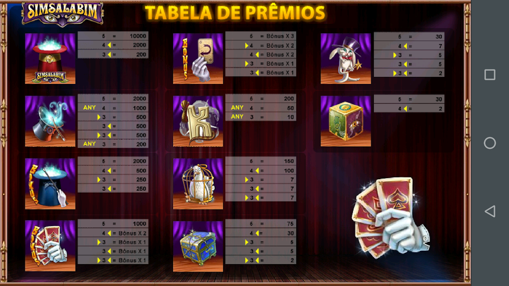 Simsalabim Caça Níquel Slot screenshot