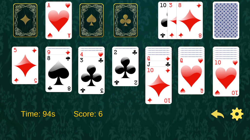 Solitaire Euchre card retro screenshot