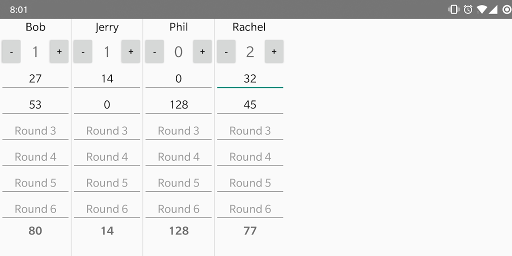 Bazonga Scorekeeper screenshot