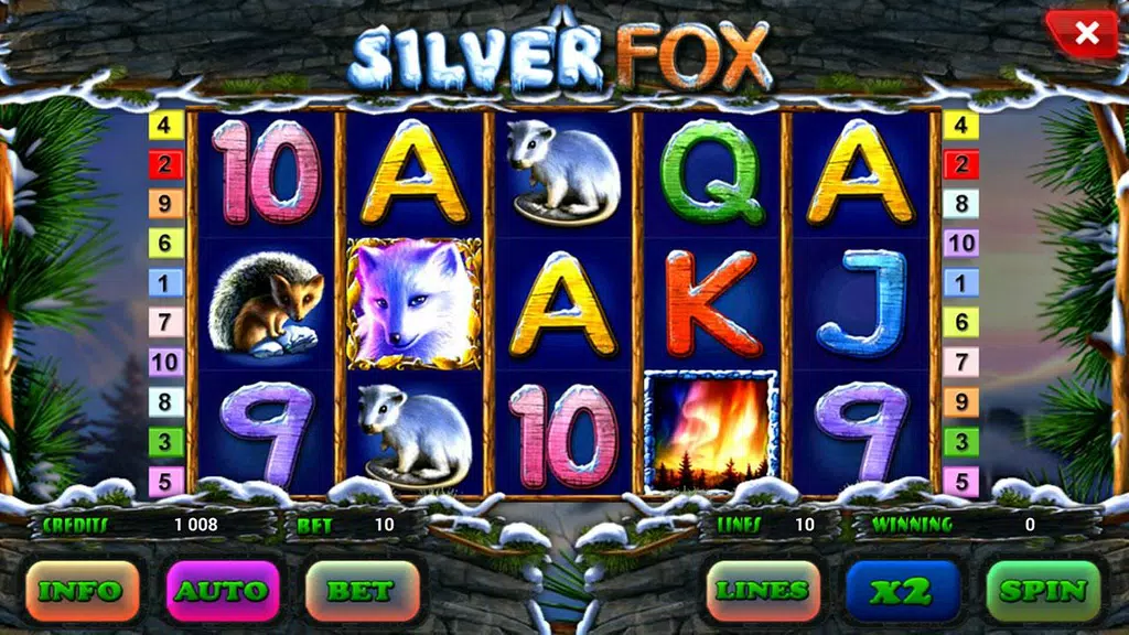 Silver Fox slot screenshot