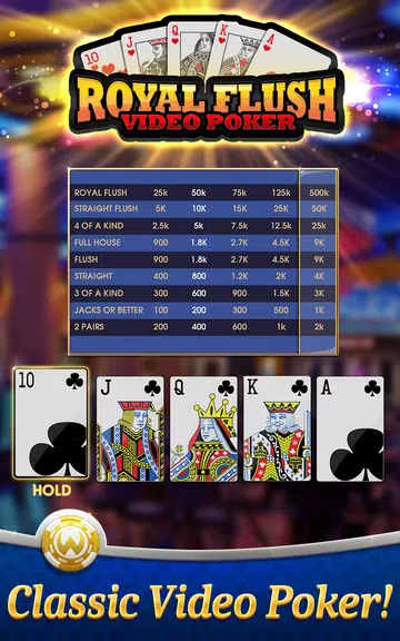 Video Poker: Royal Flush screenshot