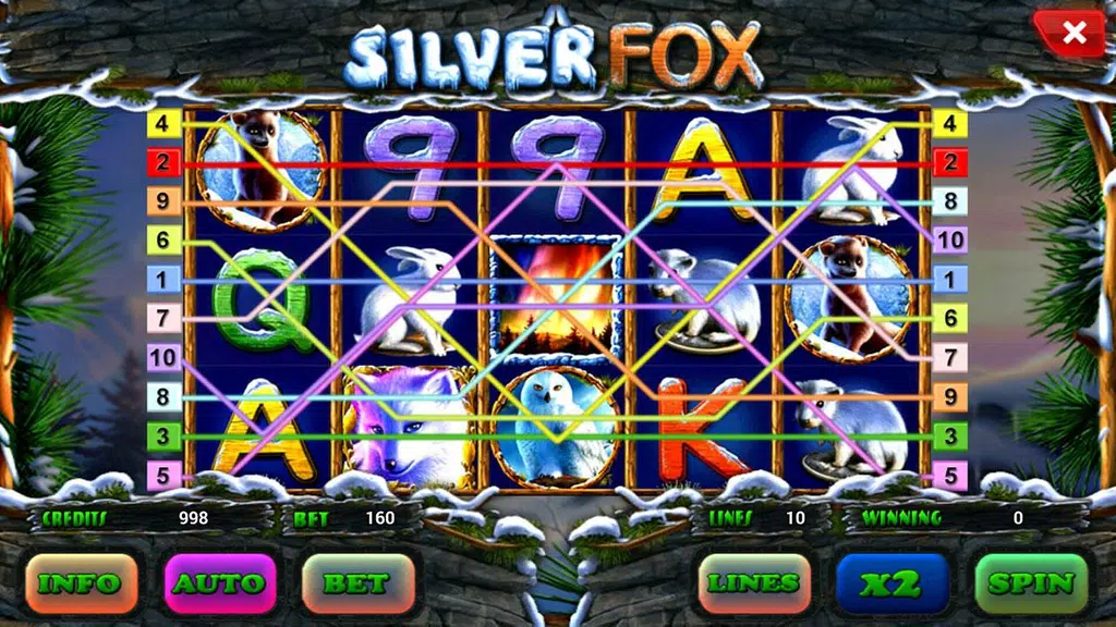 Silver Fox slot screenshot