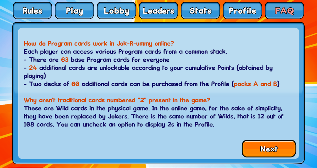 Jok-R-ummy Android screenshot