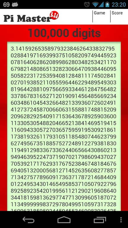 Pi Master screenshot