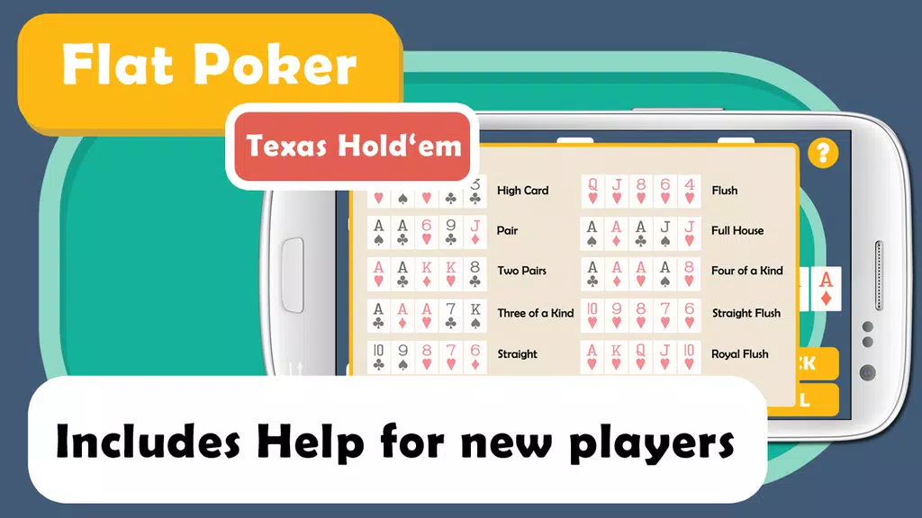 Flat Holdem Poker Offline screenshot