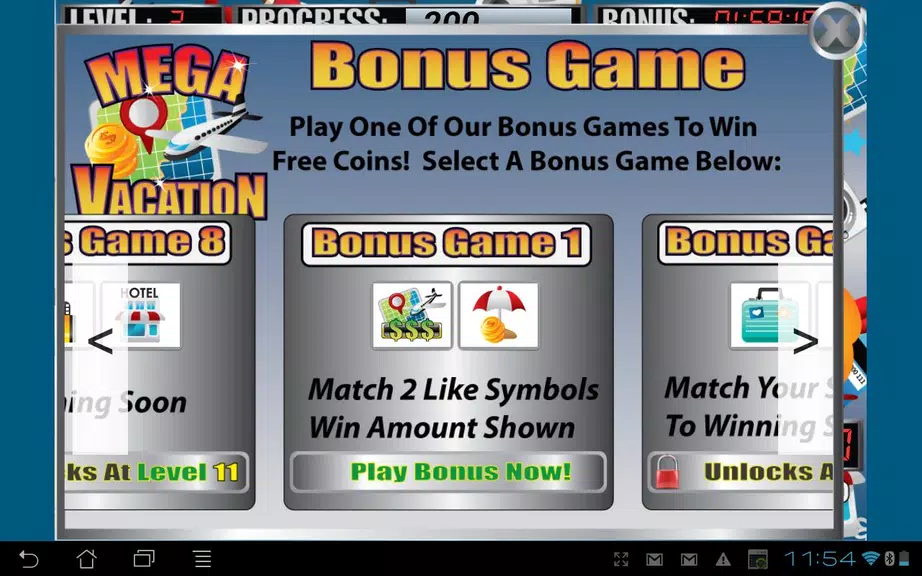 Mega Vacation Slot Machine screenshot