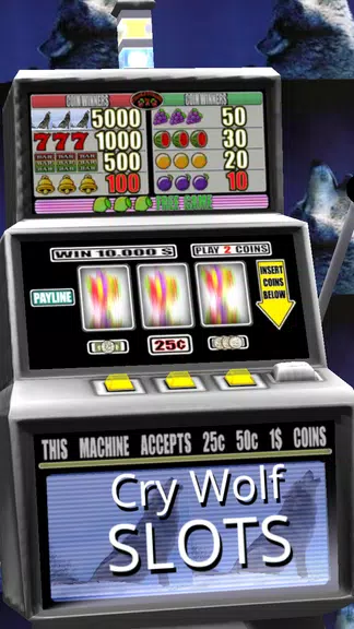 3D Cry Wolf Slots screenshot