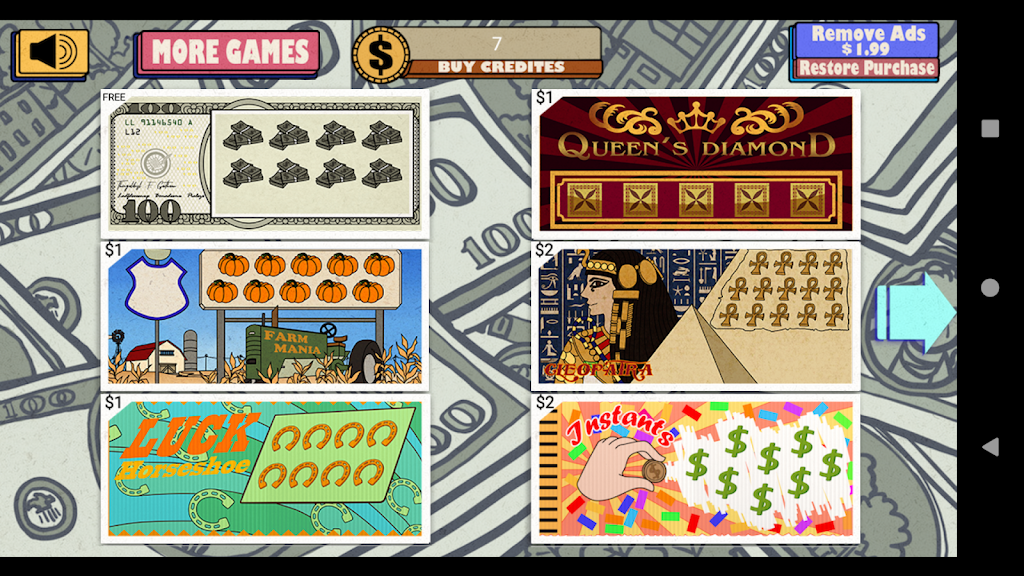 Lucky Lottery 777 Scratch screenshot
