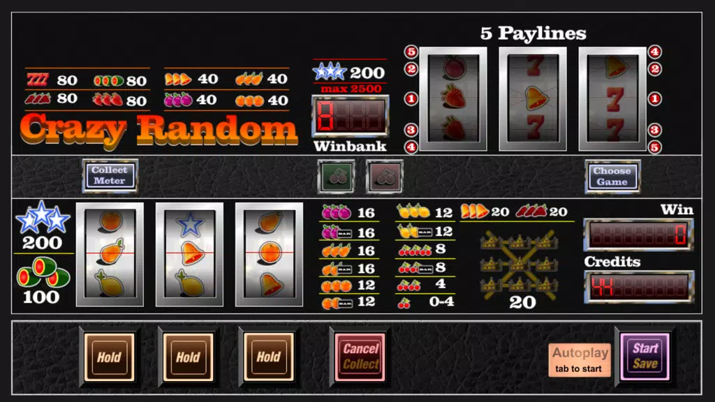 slot machine crazy random screenshot
