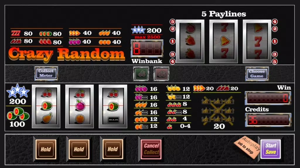 slot machine crazy random screenshot