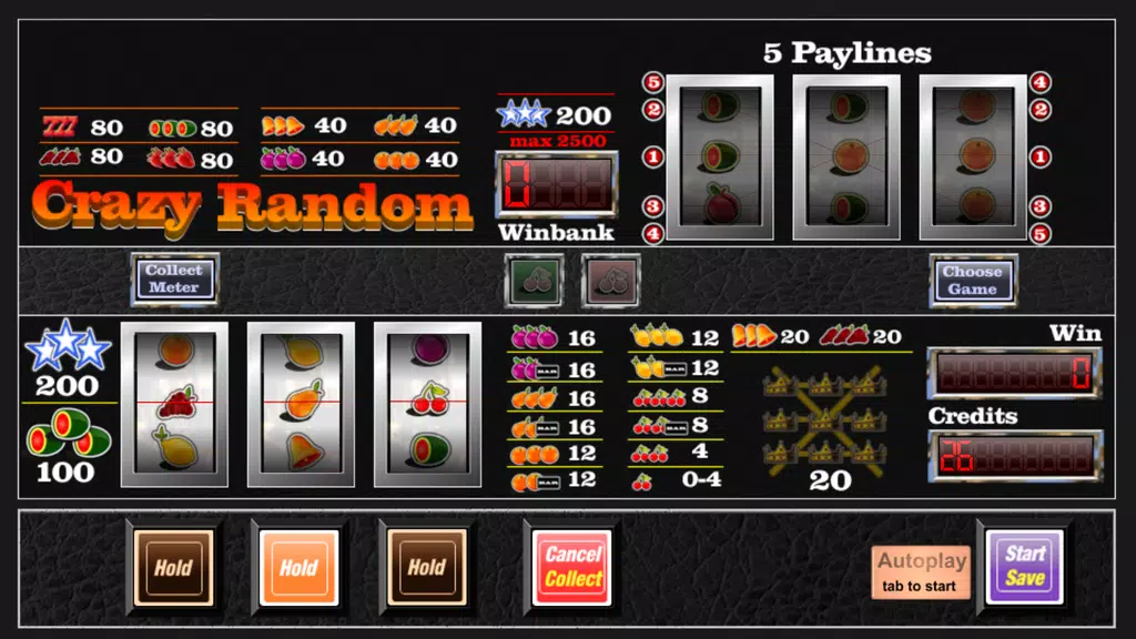 slot machine crazy random screenshot
