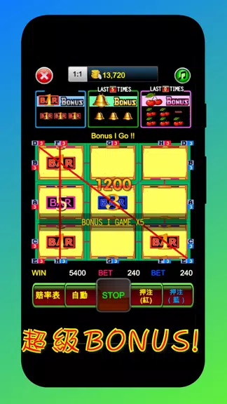 Pachin Sloan, slot machine screenshot