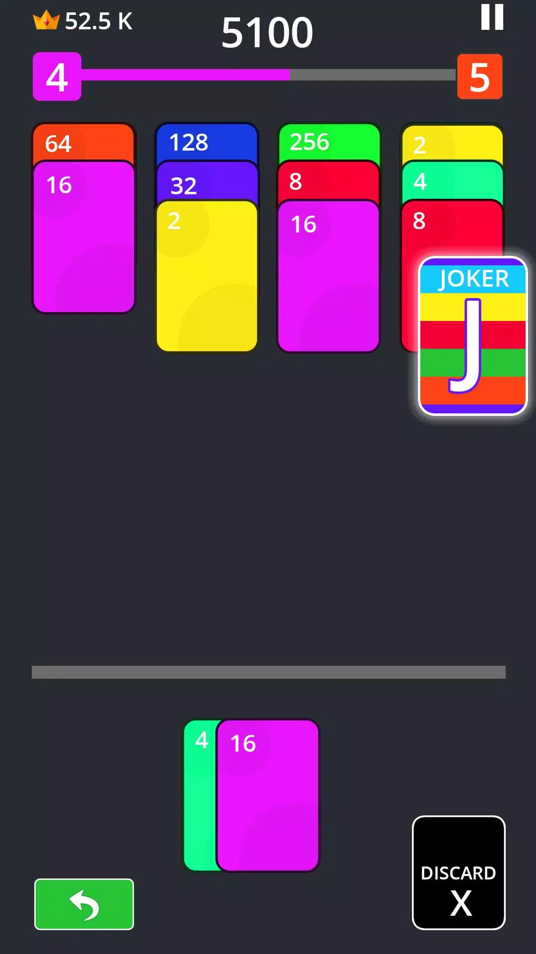 Twenty48 Solitaire - 2048 solitaire screenshot
