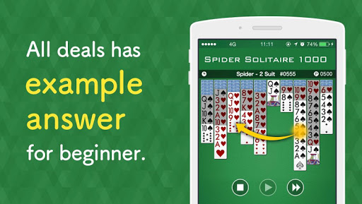 Spider 1000 - Solitaire Game screenshot