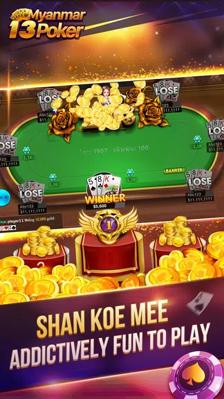 Myanmar 13 Poker Android screenshot