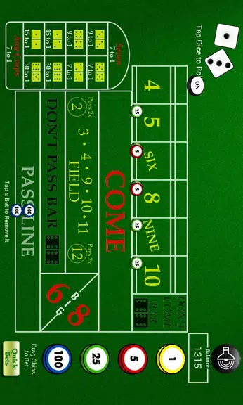 Craps screenshot