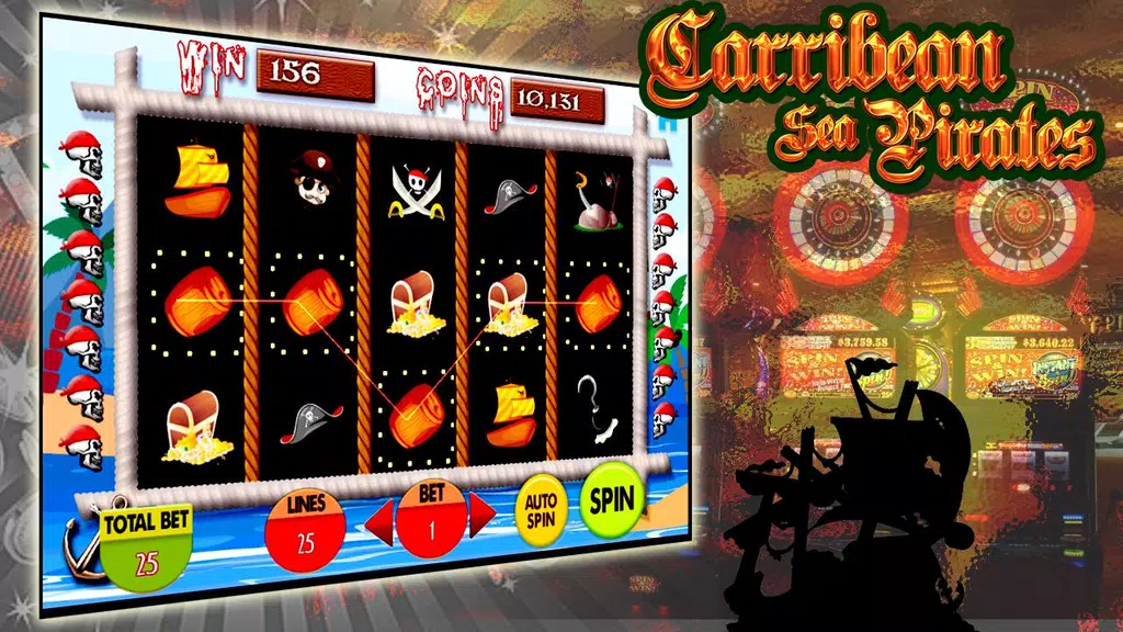 Carribean Slots Pirates Casino screenshot