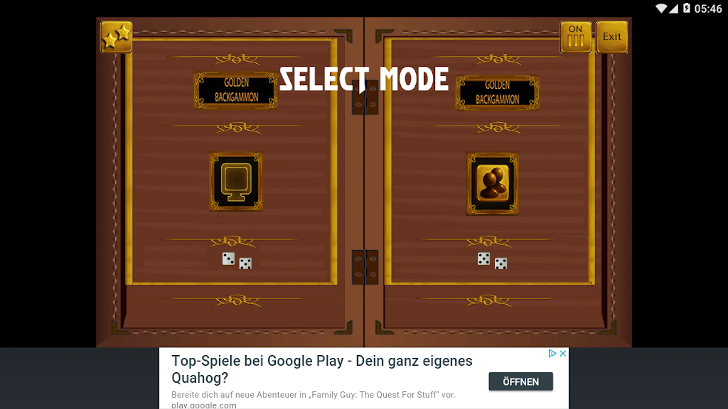 GOLDEN BACKGAMMON screenshot