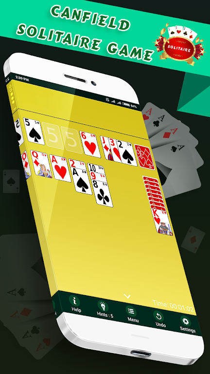 Canfield Solitaire  -  Free Classic Card Game screenshot