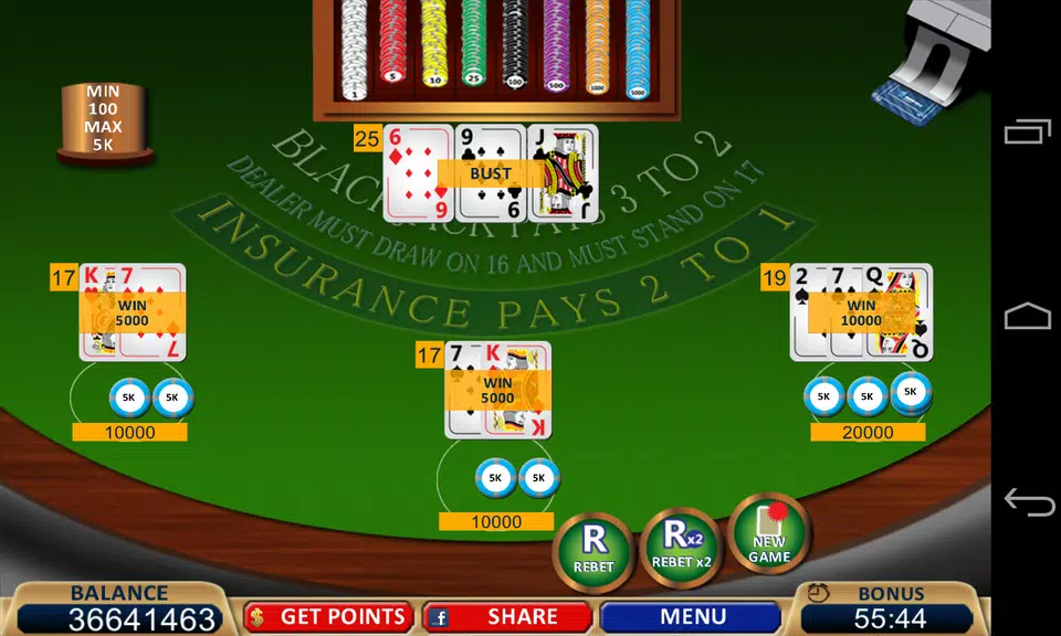 Blackjack 21+ Casino Card Game screenshot