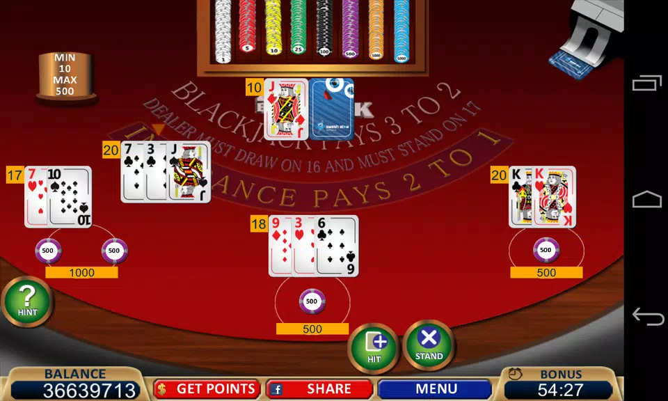 Blackjack 21+ Casino Card Game screenshot