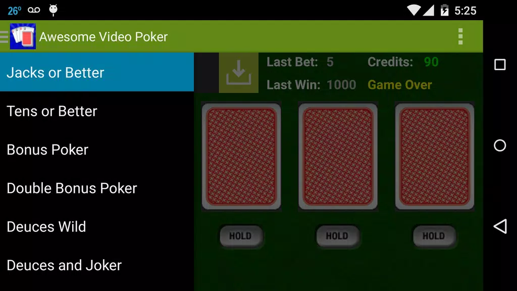 Awesome Video Poker! screenshot