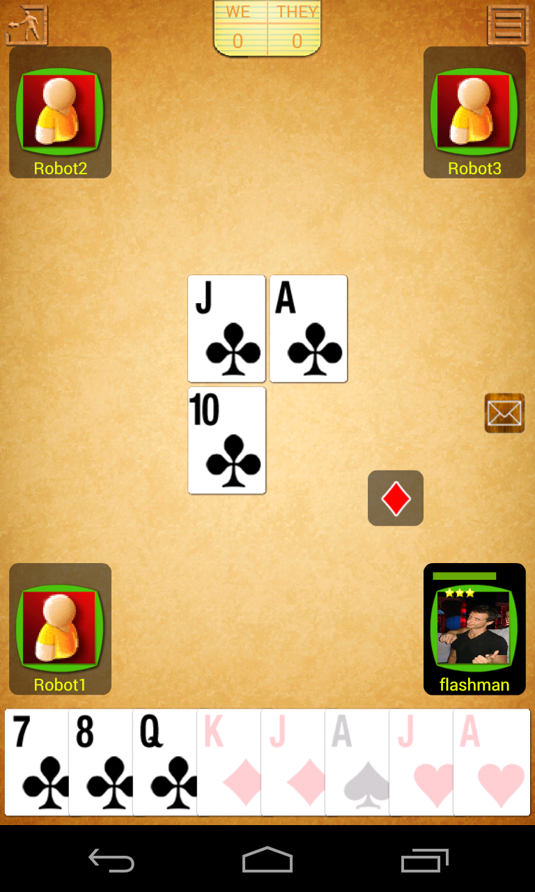 Belot online (Bridge-Belote) screenshot