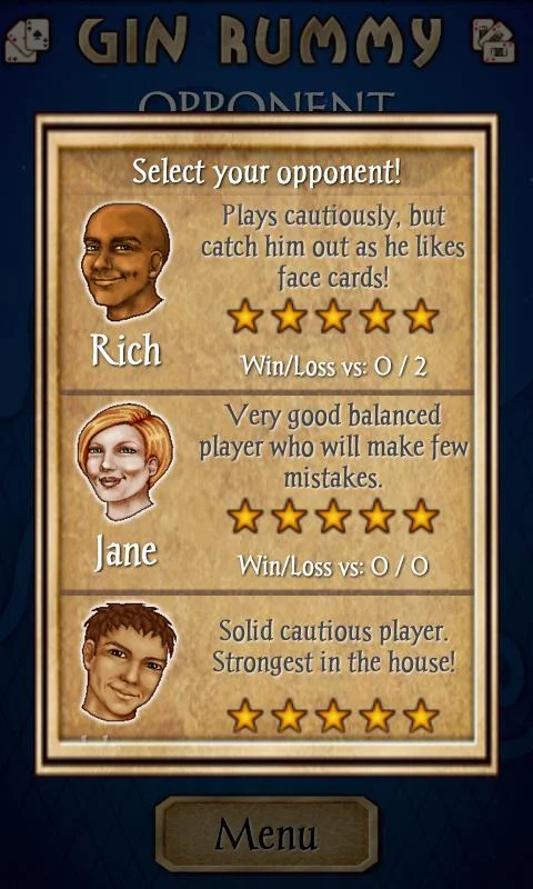 Gin Rummy Free Card Game screenshot