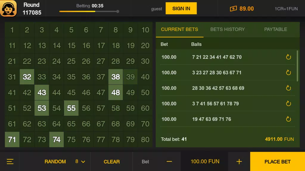 Keno Night screenshot