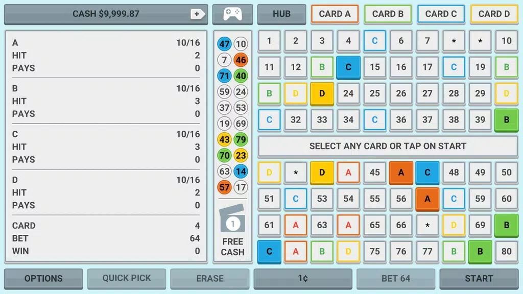 Colorful Keno: Casino Game screenshot