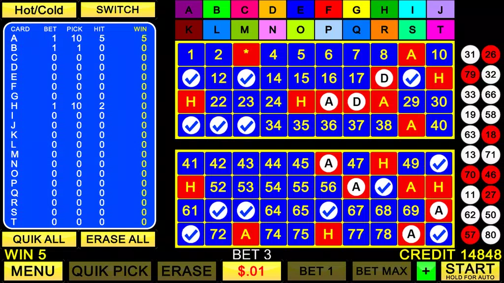 Keno Super Jackpot screenshot